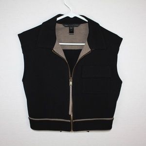 Marc by Marc Jacobs Black Cropped Vest Small